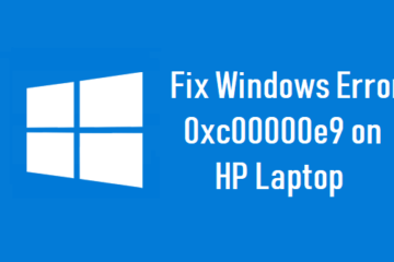 Fix Windows Error 0xc00000e9 on HP Laptop