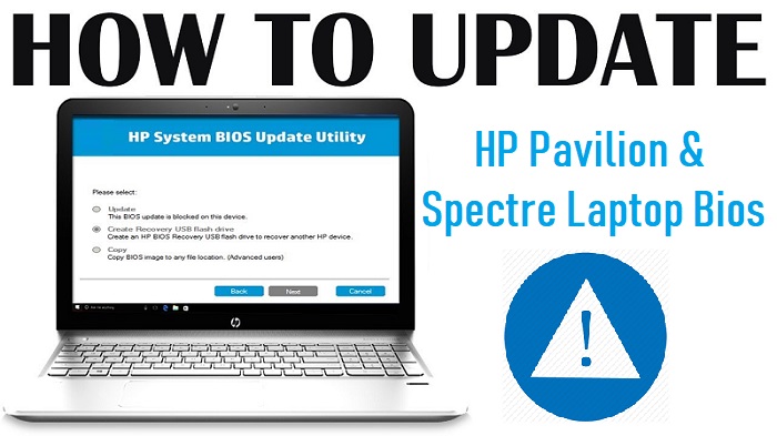 Steps to Update HP Pavilion & Spectre Laptop Bios