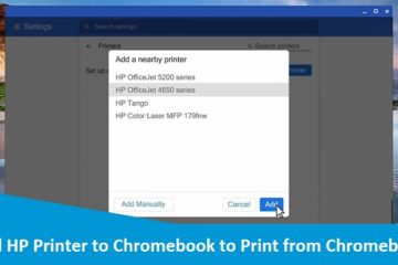 Add HP Printer to Chromebook