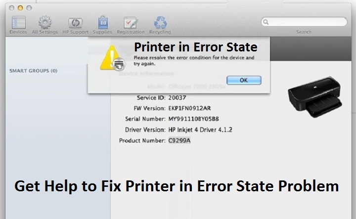 Hp Printer In Error State Easy 4 Steps Solution 1 800 694 3170