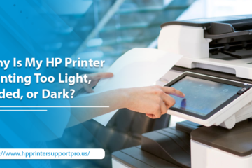 HP printer printing too light